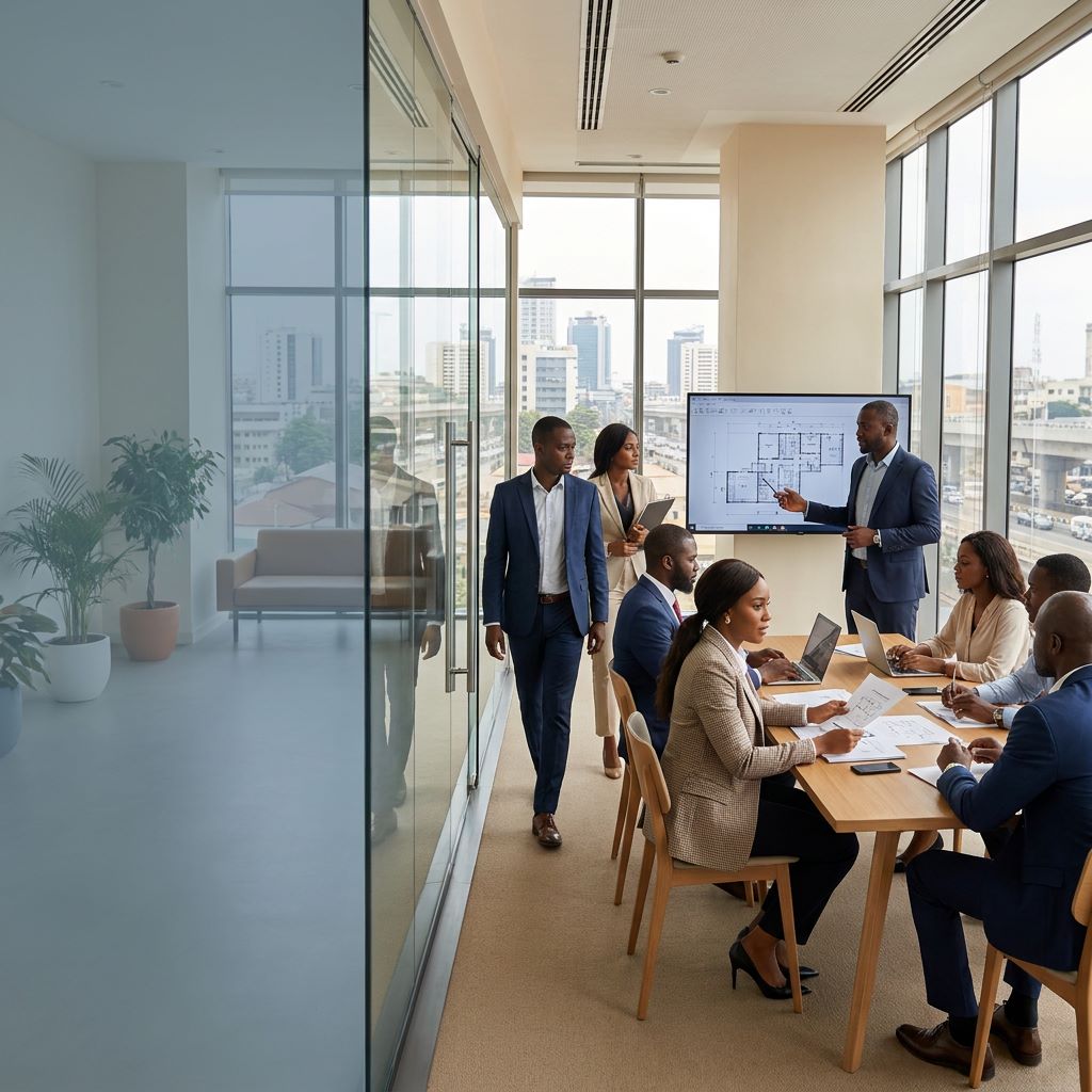 OA Group Nigeria professional team in a modern office