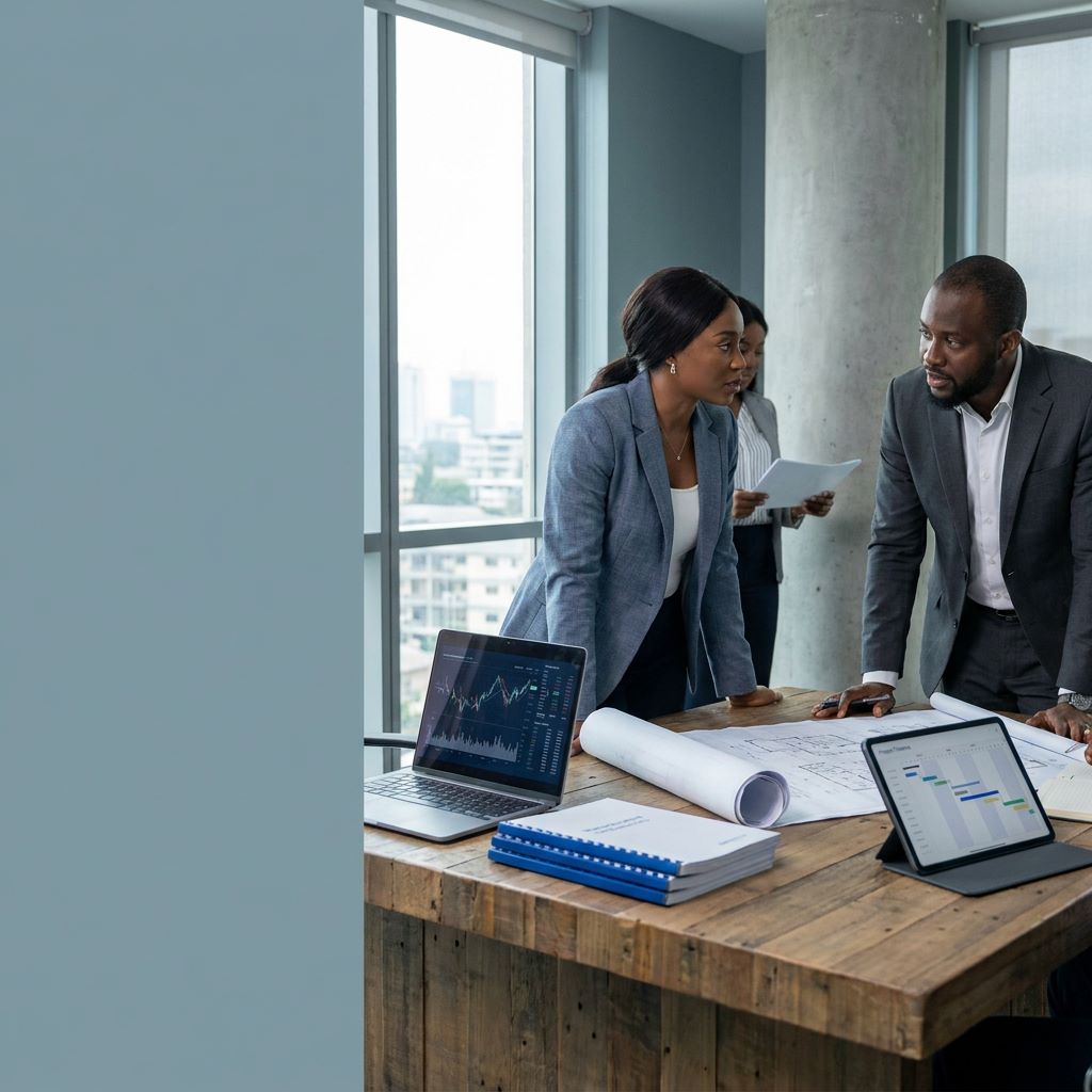 OA Group digital products represented in a sophisticated Nigerian institutional environment